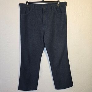 Vtg Wrangler Wrancher Heather Blue Straight Pants Men 40x30 (True To Tag) 82HU
